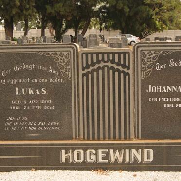 HOGEWIND Lukas 1900-1958 &amp; Johanna Cornelia ENGELBRECHT 1906-1982