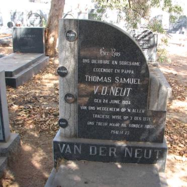 NEUT Thomas Samuel, van der 1934-1971