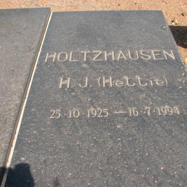 HOLTZHAUSEN H.J. 1925-1994