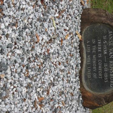 RENSBURG May, Janse van 1938-1983