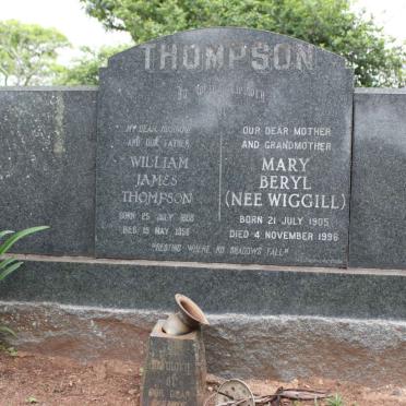THOMPSON William James 1888-1958 &amp; Mary Beryl WIGGILL 1905-1996