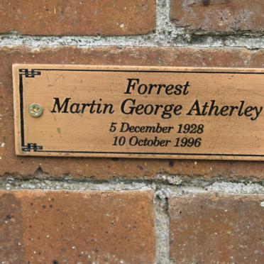 FORREST Martin George Atherley 1928-1996