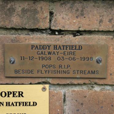 HATFIELD Paddy 1908-1998