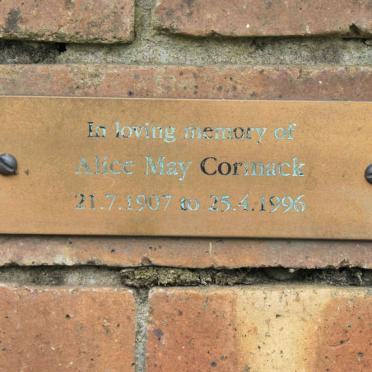 CORMACK Alice May 1907-1996