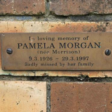 MORGAN Pamela nee MORRISON 1926-1997