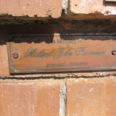 FRONEMAN Michael John 1972-1972