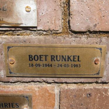 RUNKEL Boet 1944-1963