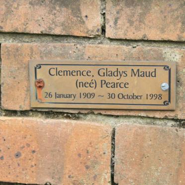 CLEMENCE Gladys Maud nee PEARCE 1909-1998