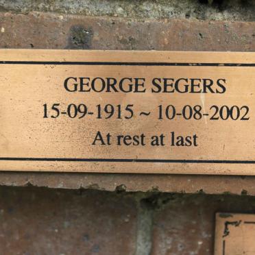 SEGERS George 1915-2002