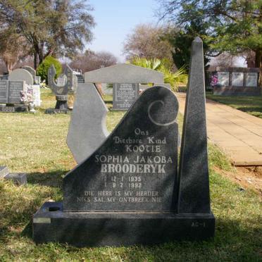 BROODERYK Sophia Jakoba 1935-1992