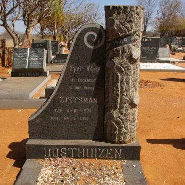 OOSTHUIZEN Zietsman 1924-1987