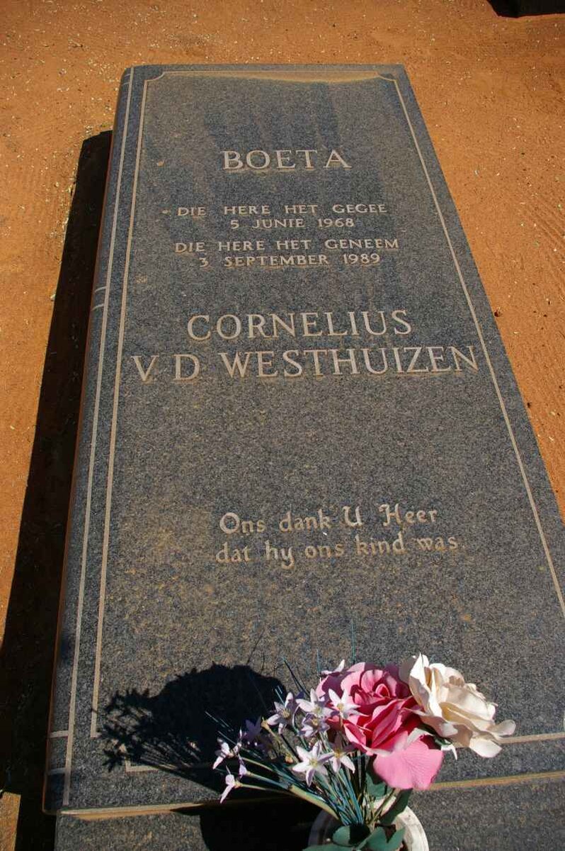WESTHUIZEN Cornelius, v.d. 1968-1989