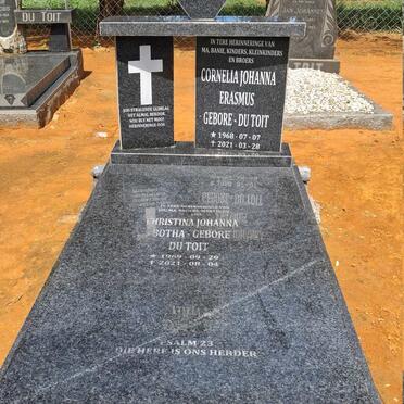 ERASMUS Cornelia Johanna nee DU TOIT 1968-2021 :: BOTHA Christina Johanna nee DU TOIT 1969-2021