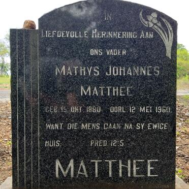 MATTHEE Mathys Johannes 1880-1960