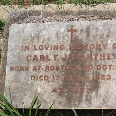 MANTHEY Carl F.J. 1865-1923