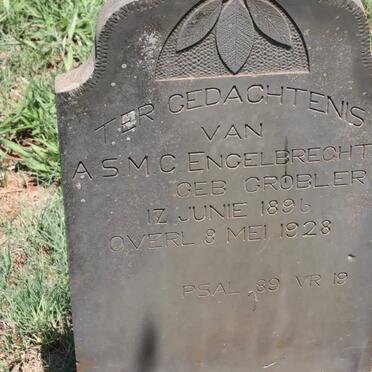 ENGELBRECHT A.S.M.C. nee GROBLER 1896-1928