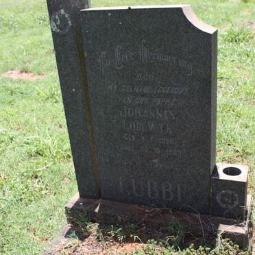 LUBBE Johannes Lodewyk 1886-1930