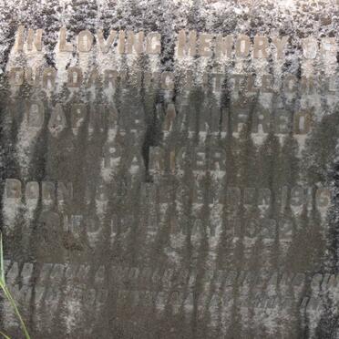 PARKER Daphne Winifred 1916-1922