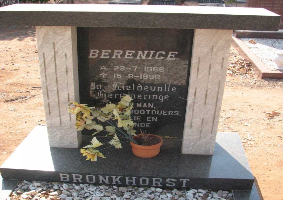 BRONKHORST Berenice 1966-1998