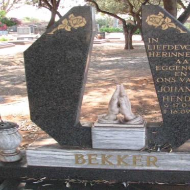 BEKKER Johannes Hendrik 1951-1989