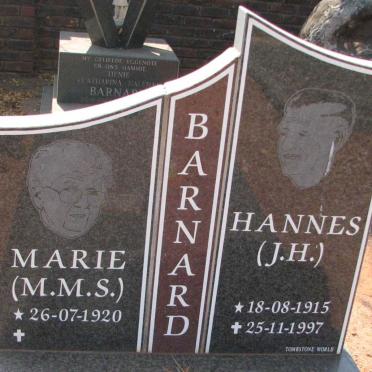 BARNARD J.H. 1915-1997 &amp; M.M.S. 1920-