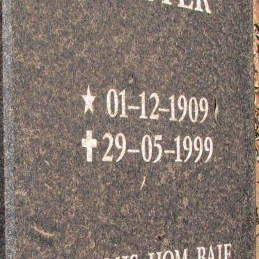 COETZEE Jan Daniel Verster 1909-1999