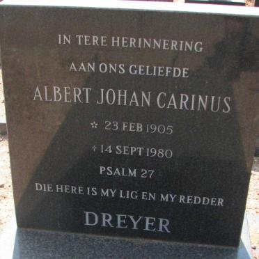 DREYER Albert Johan Carinus 1905-1980