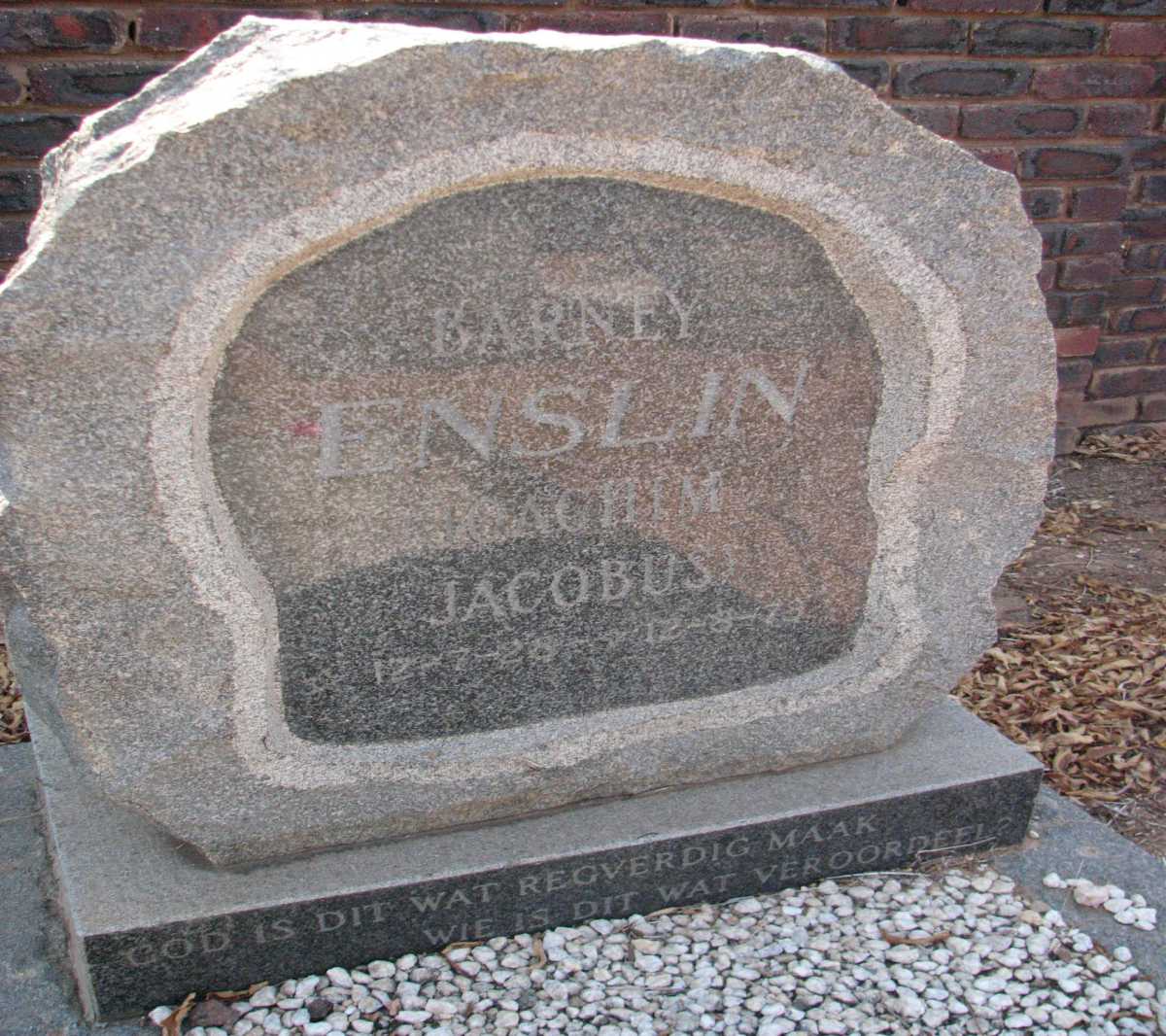 ENSLIN Joachim Jacobus 1928-1978