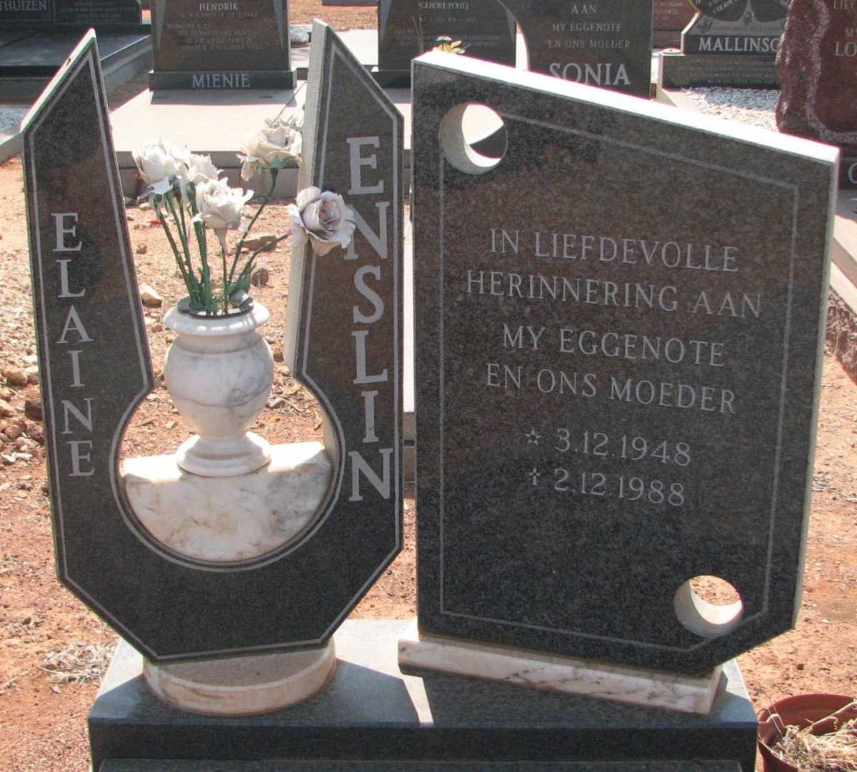 ENSLIN Elaine 1948-1988