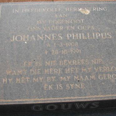 GOUWS Johannes Phillipus 1908-1991
