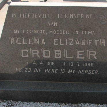 GROBLER Adriaan Johannes 1912-1997 &amp; Helena Elizabeth 1916-1986