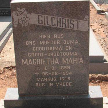 GILCHRIST Magrietha Maria 1899-1994