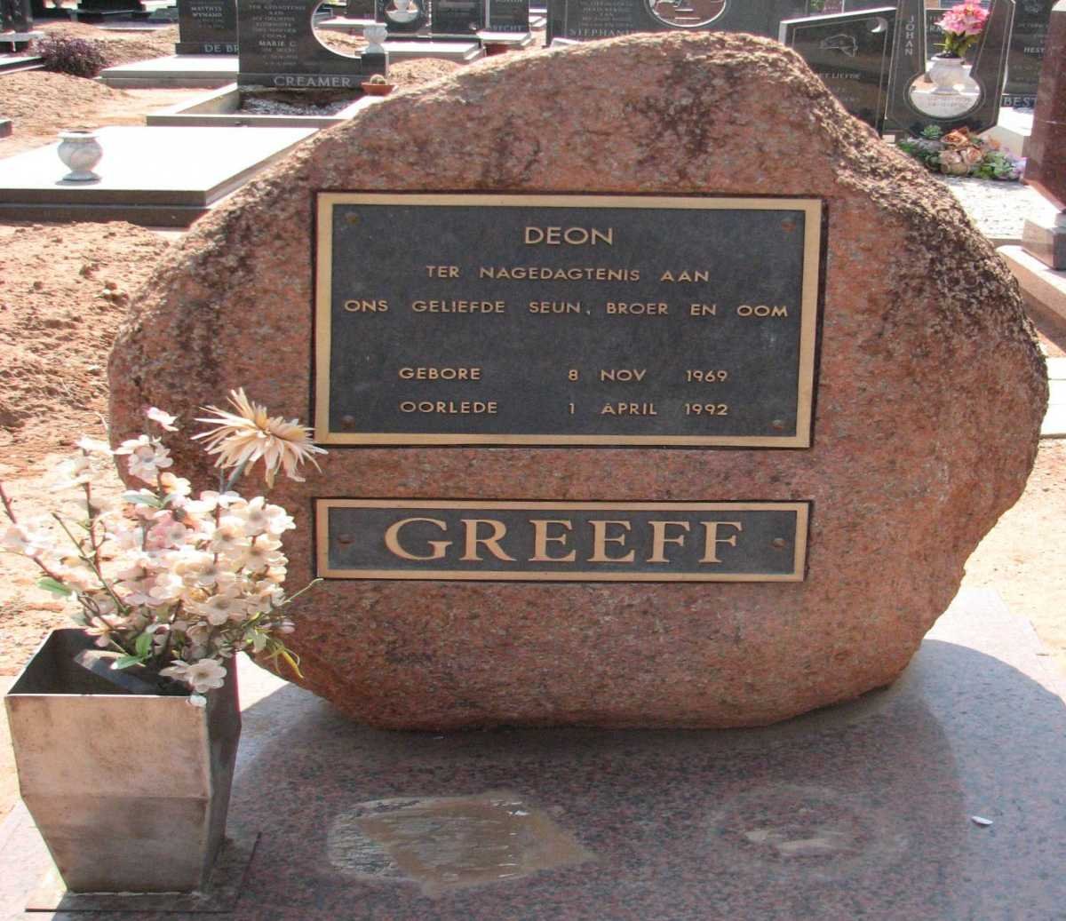 GREEFF Deon 1969-1992