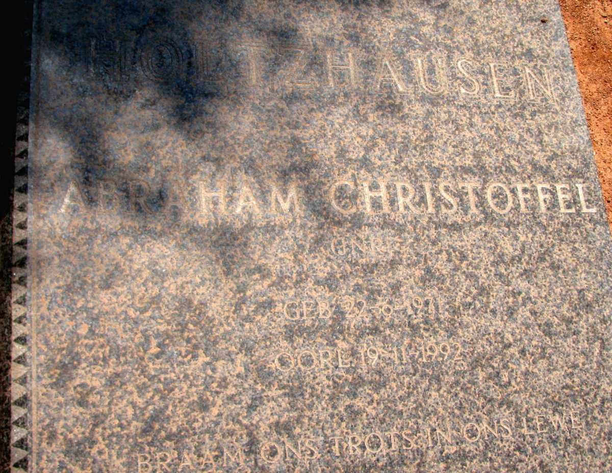 HOLTZHAUSEN Abraham Christoffel 1971-1992