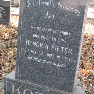KOTZE Hendrik Pieter 1912-1974