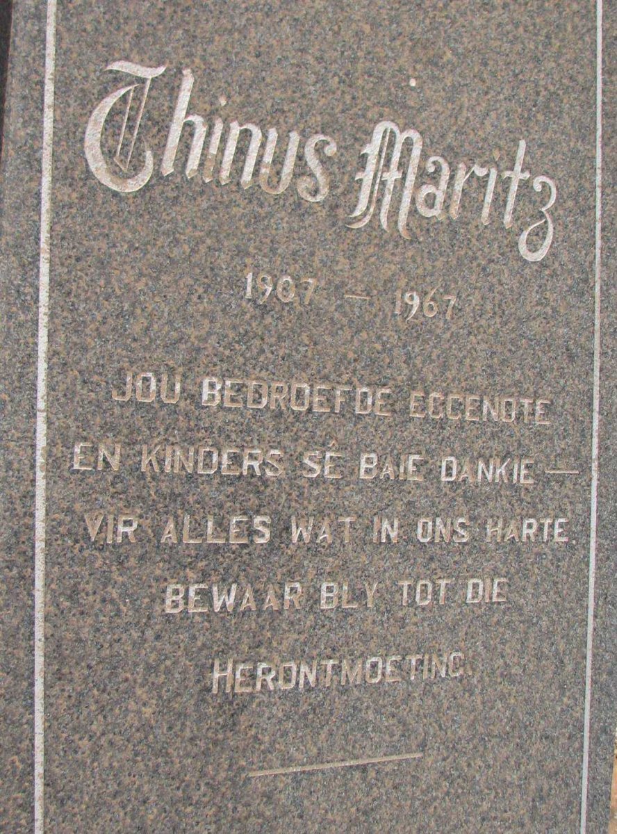 MARITZ Thinus 1907-1967