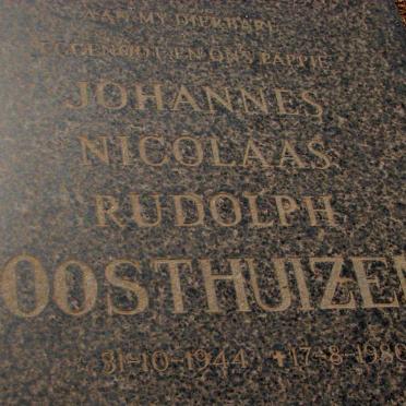 OOSTHUIZEN Johannes Nicolaas Rudolph 1944-1980