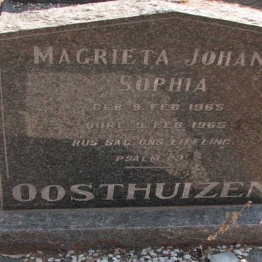 OOSTHUIZEN Magrieta Johanna Sophia 1965-1965