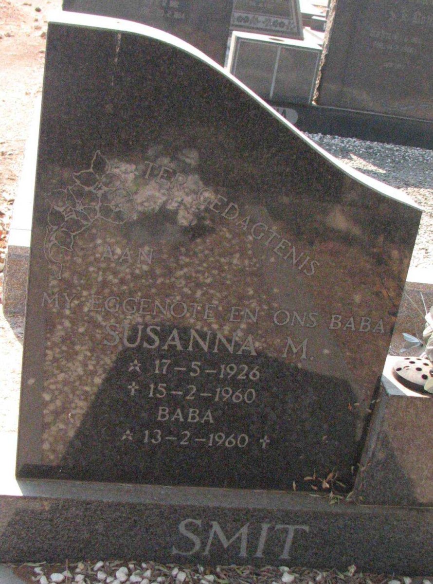 SMIT Susanna M. 1926-1960 :: SMIT Baba 1960-1960