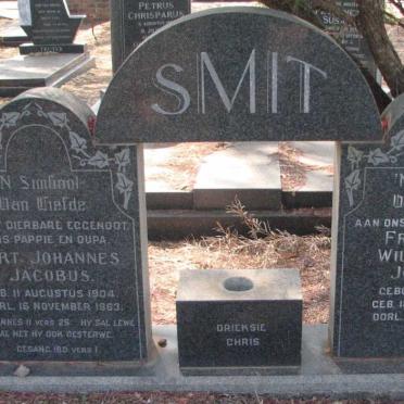 SMIT Gert Johannes Jacobus 1904-1963 &amp; Frederika Wilhelmina Johanna VAN WYK 1908-1982