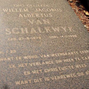SCHALKWYK Willem Jacobus Albertus, van 1979-1996