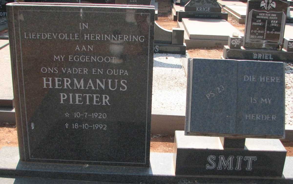 SMIT Hermanus Pieter 1920-1992 &amp; Elizabeth Magdalena BRONKHORST 1921-1993