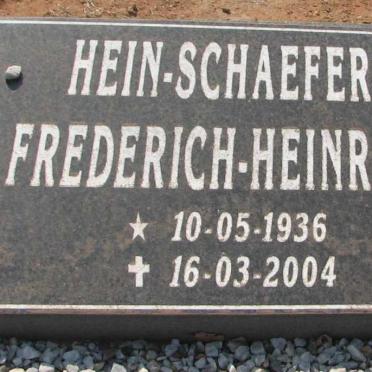 SCHAEFER Frederich-Heinrich 1936-2004