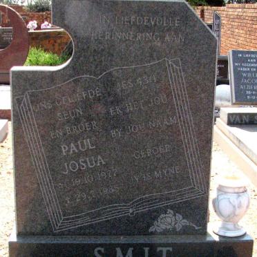 SMIT Paul Josua 1972-1988