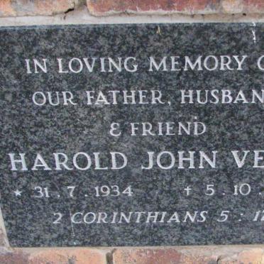 VENN Harold John 1934-1990