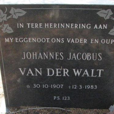 WALT Johannes Jacobus, van der 1907-1983