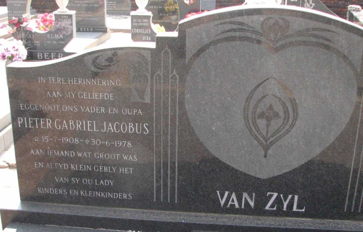 ZYL Pieter Gabriel Jacobus, van 1908-1978 &amp; Anna Susanna NEL 1909-1991