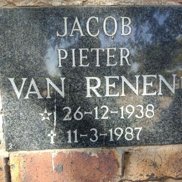 RENEN Jacob Pieter, van 1938-1987