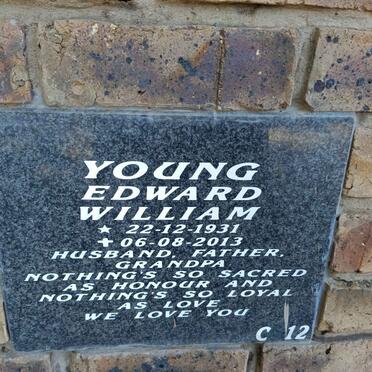 YOUNG Edward William 1931-2013