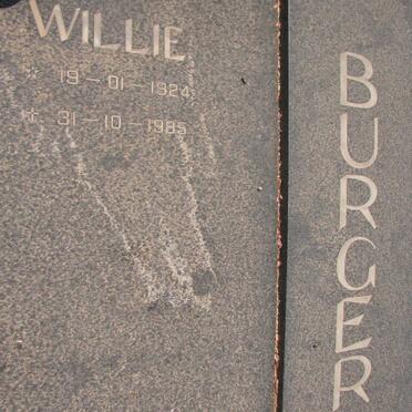 BURGER Willie 1924-1985 &amp; Lenie 1924-